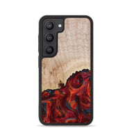 Galaxy S23 Wood Phone Case - Mercy (Red, 800745)