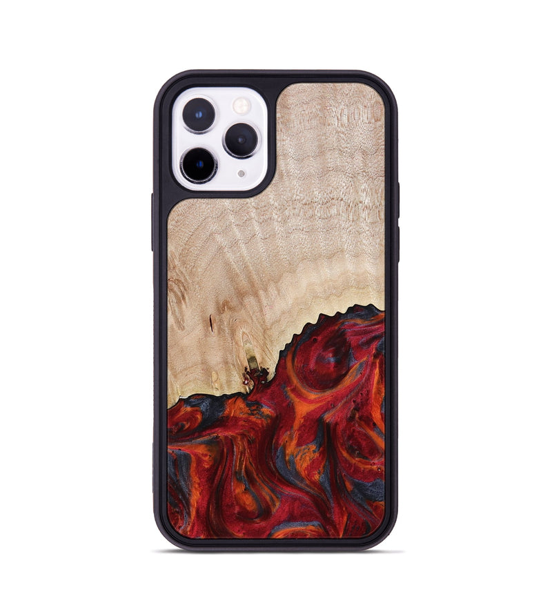 iPhone 11 Pro Wood Phone Case - Mercy (Red, 800745)