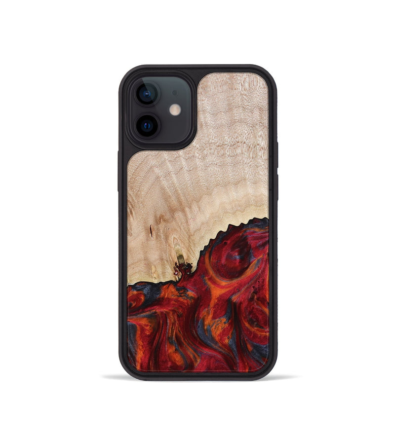 iPhone 12 mini Wood Phone Case - Mercy (Red, 800745)