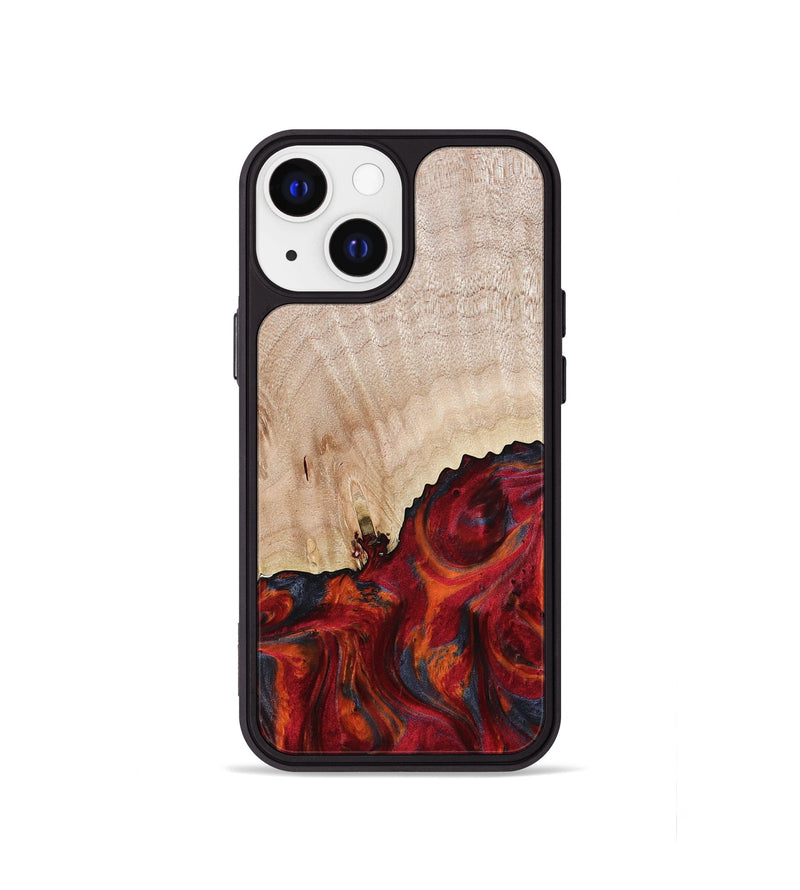 iPhone 13 mini Wood Phone Case - Mercy (Red, 800745)