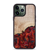 iPhone 13 Pro Max Wood Phone Case - Mercy (Red, 800745)