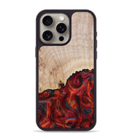 iPhone 15 Pro Max Wood Phone Case - Mercy (Red, 800745)