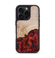 iPhone 16 Pro Wood Phone Case - Mercy (Red, 800745)