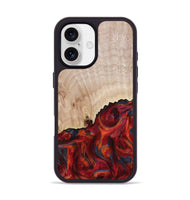 iPhone 17 Wood Phone Case - Mercy (Red, 800745)