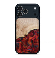 iPhone 17 Pro Max Wood Phone Case - Mercy (Red, 800745)