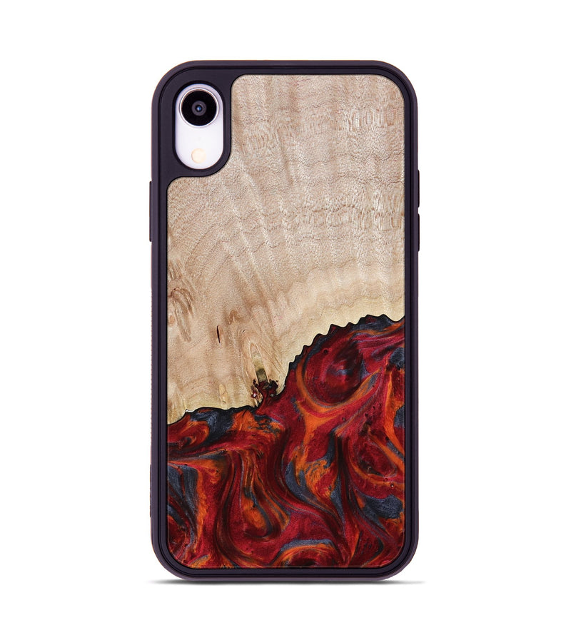 iPhone Xr Wood Phone Case - Mercy (Red, 800745)