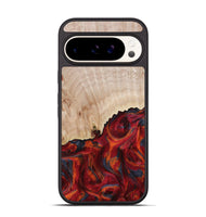 Pixel 9 Wood Phone Case - Mercy (Red, 800745)