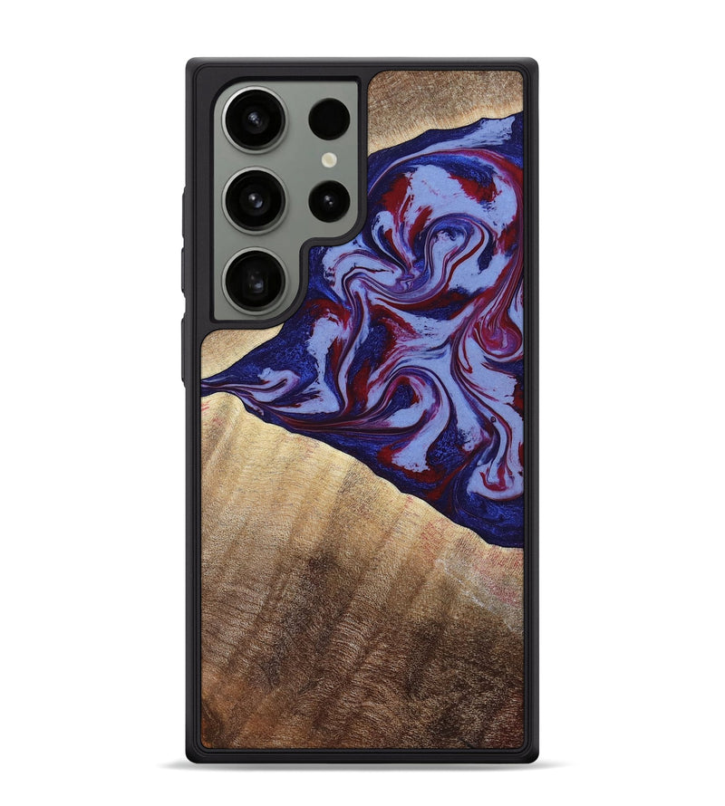 Galaxy S24 Ultra Wood Phone Case - Angie (Red, 800746)