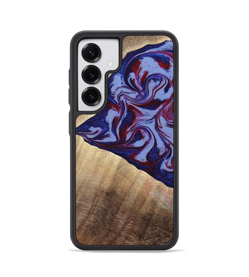Galaxy S25 Wood Phone Case - Angie (Red, 800746)