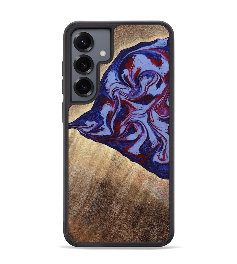 Galaxy S25 Plus Wood Phone Case - Angie (Red, 800746)
