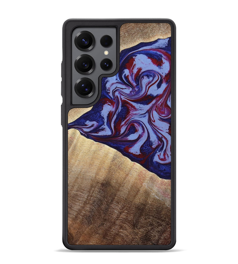 Galaxy S25 Ultra Wood Phone Case - Angie (Red, 800746)