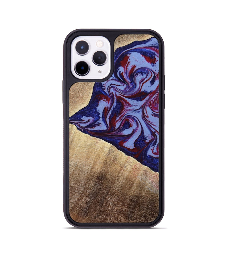 iPhone 11 Pro Wood Phone Case - Angie (Red, 800746)