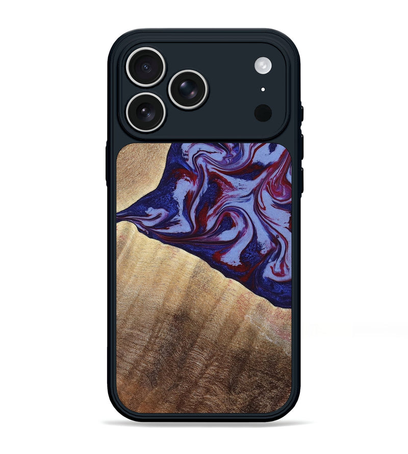 iPhone 17 Pro Max Wood Phone Case - Angie (Red, 800746)