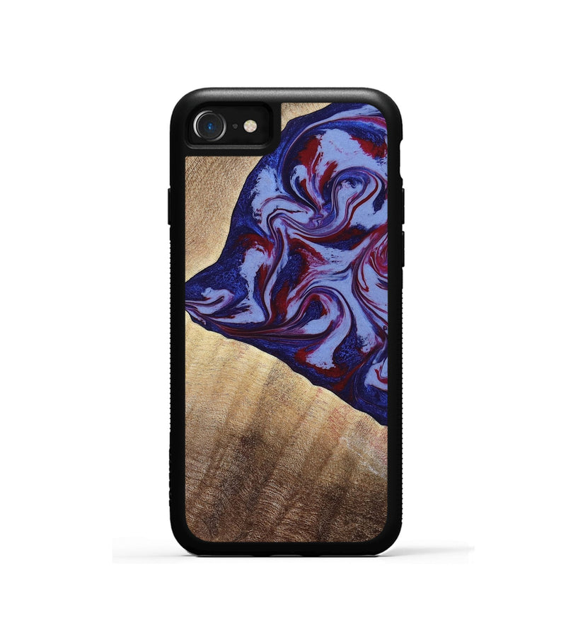 iPhone SE Wood Phone Case - Angie (Red, 800746)