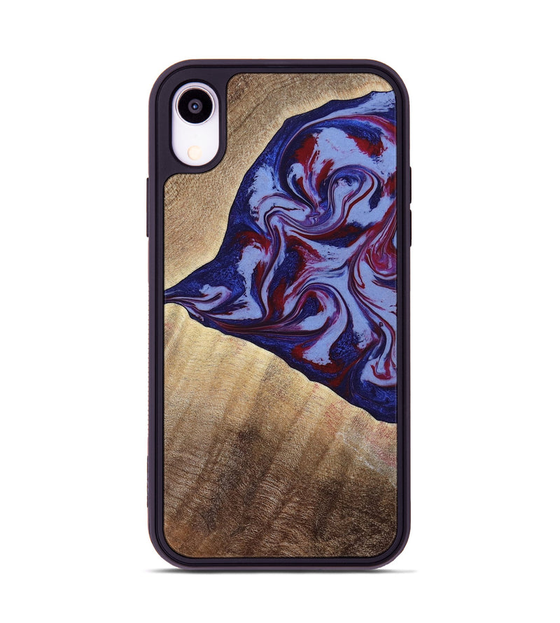iPhone Xr Wood Phone Case - Angie (Red, 800746)