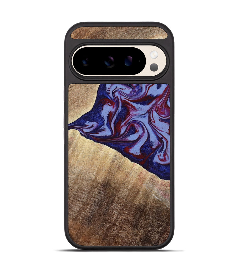 Pixel 10 Wood Phone Case - Angie (Red, 800746)
