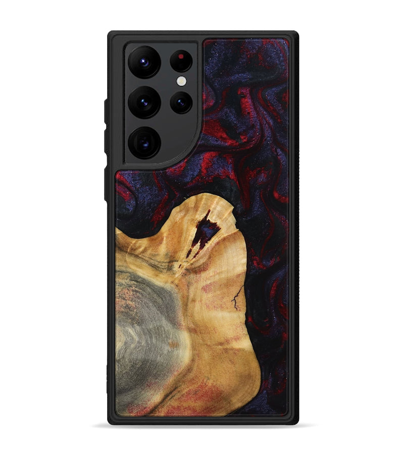 Galaxy S22 Ultra Wood Phone Case - Norris (Red, 800747)