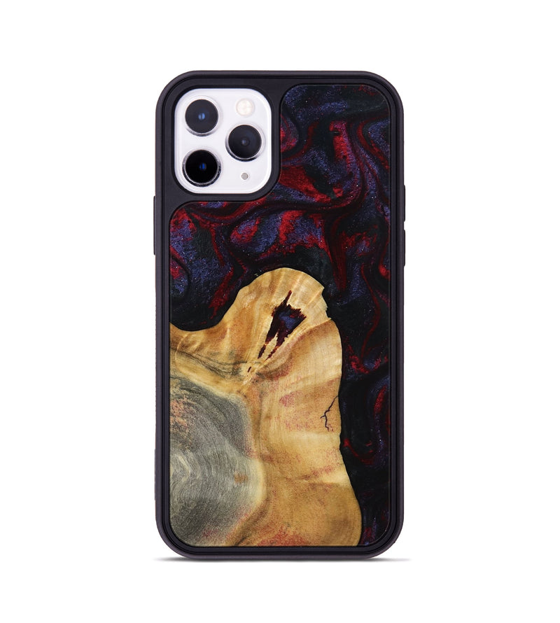 iPhone 11 Pro Wood Phone Case - Norris (Red, 800747)
