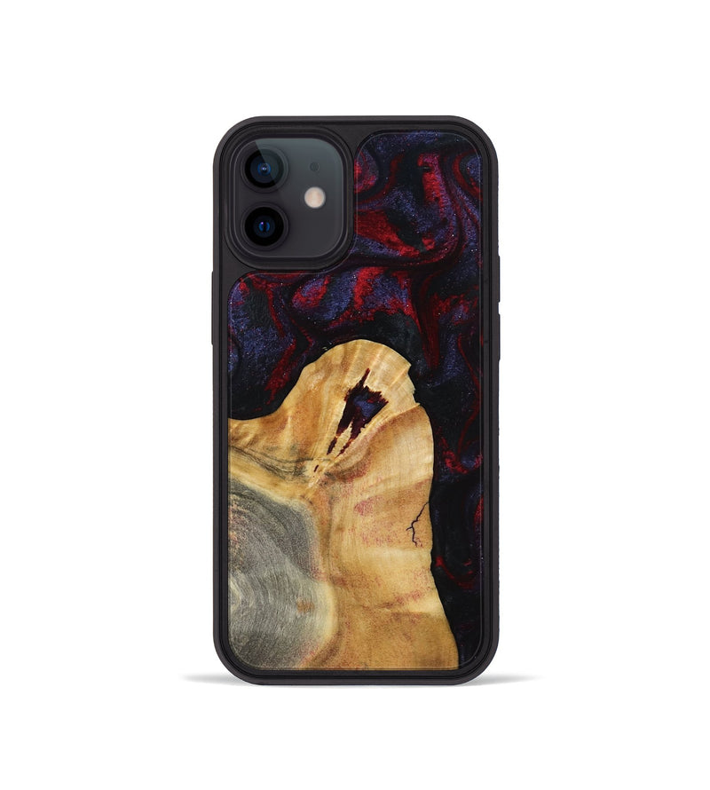 iPhone 12 mini Wood Phone Case - Norris (Red, 800747)