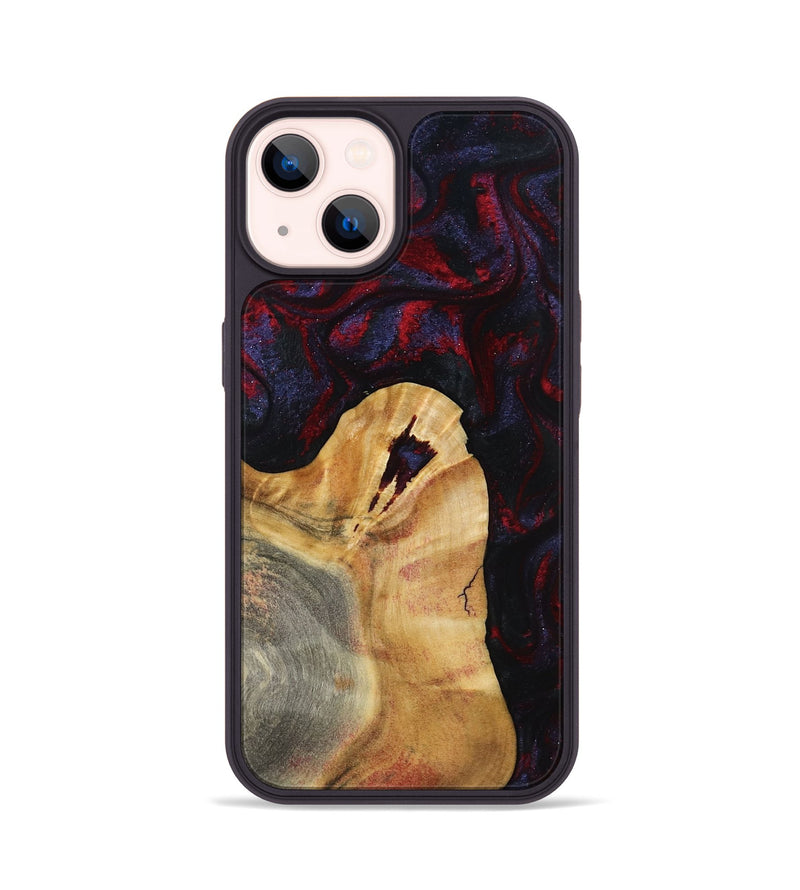 iPhone 14 Wood Phone Case - Norris (Red, 800747)