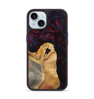 iPhone 15 Wood Phone Case - Norris (Red, 800747)