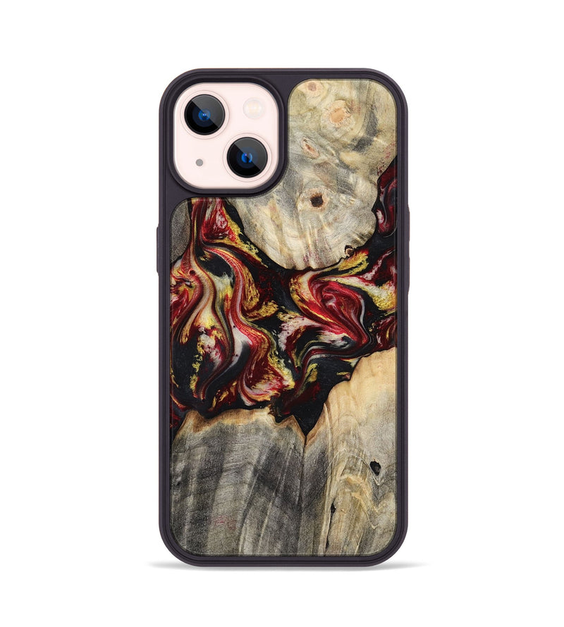 iPhone 14 Wood Phone Case - Annie (Red, 800748)