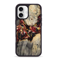iPhone 16 Plus Wood Phone Case - Annie (Red, 800748)