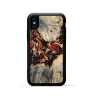 iPhone Xs Wood Phone Case - Annie (Red, 800748)