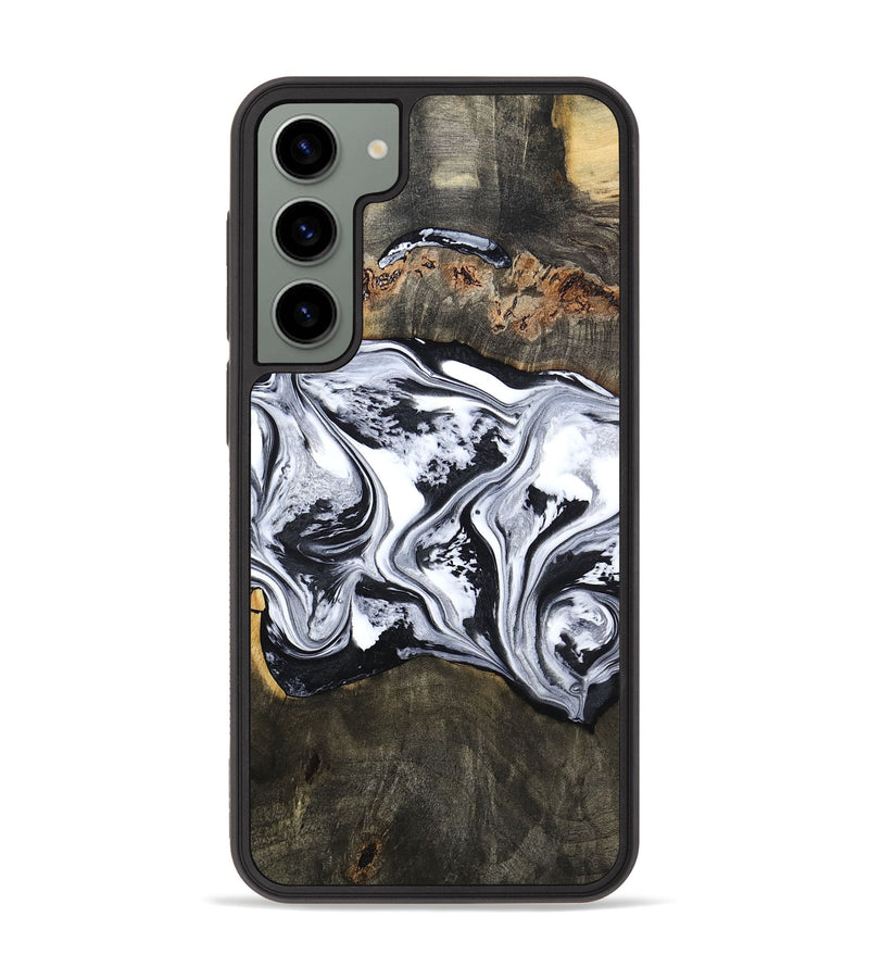 Galaxy S23 Plus Wood Phone Case - Novah (Black & White, 800750)
