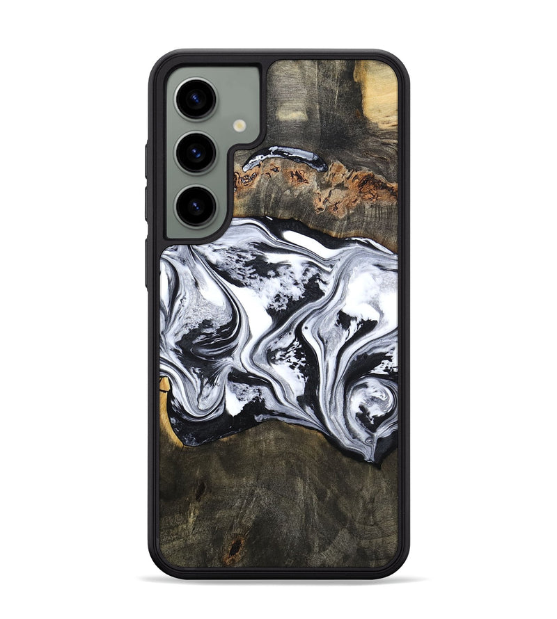 Galaxy S24 Plus Wood Phone Case - Novah (Black & White, 800750)
