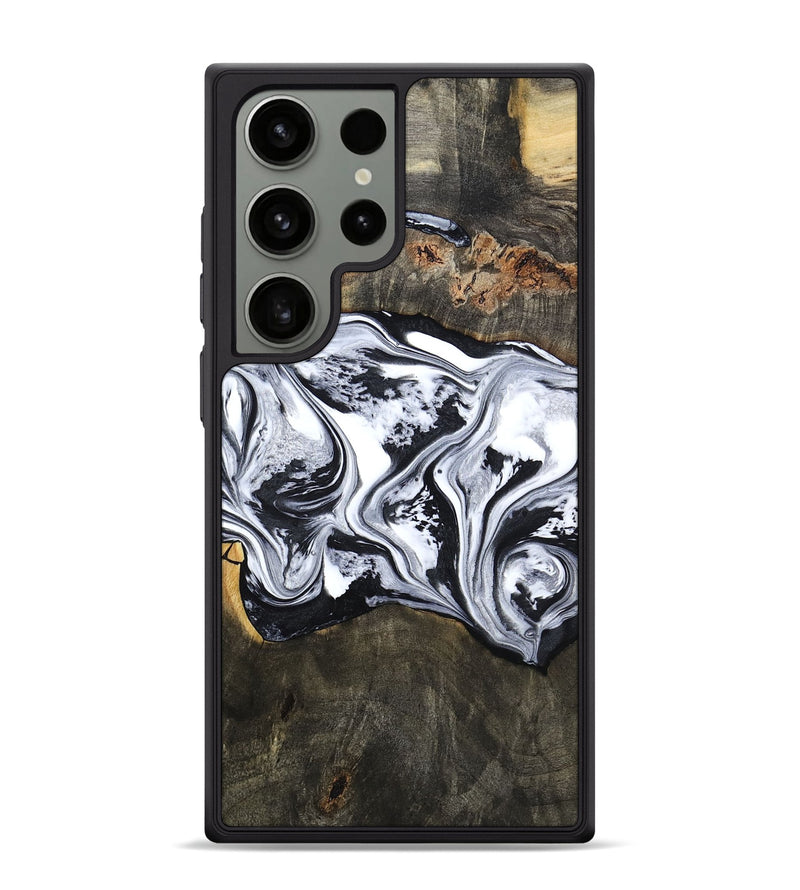 Galaxy S24 Ultra Wood Phone Case - Novah (Black & White, 800750)