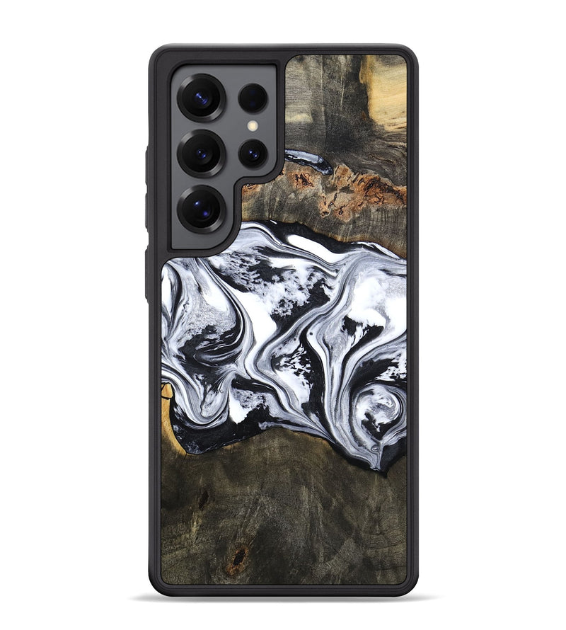 Galaxy S25 Ultra Wood Phone Case - Novah (Black & White, 800750)