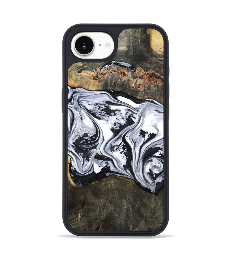 iPhone 16e Wood Phone Case - Novah (Black & White, 800750)