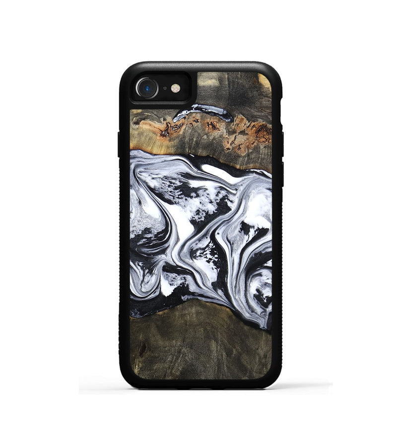 iPhone SE Wood Phone Case - Novah (Black & White, 800750)