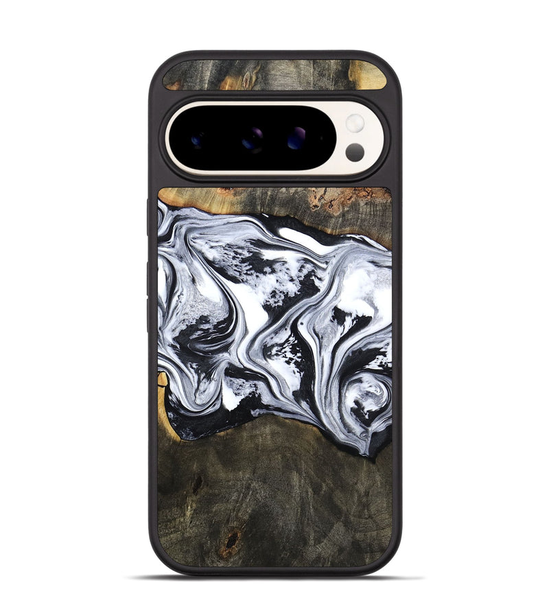 Pixel 9 Wood Phone Case - Novah (Black & White, 800750)