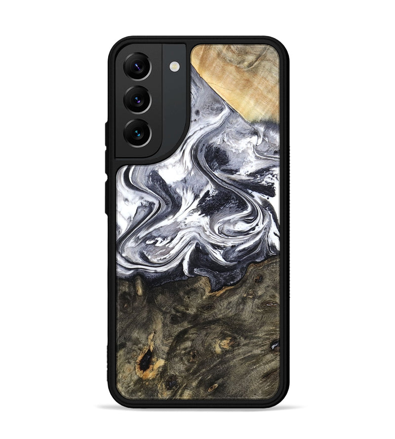 Galaxy S22 Plus Wood Phone Case - Latrell (Black & White, 800751)