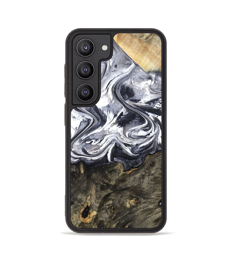 Galaxy S23 Wood Phone Case - Latrell (Black & White, 800751)
