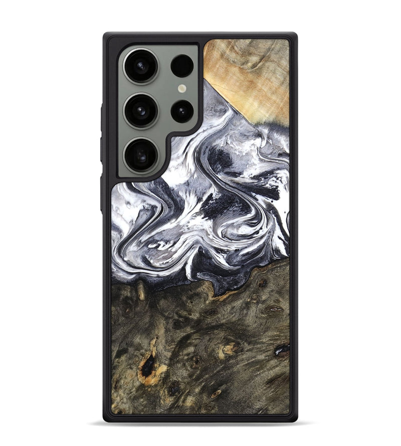 Galaxy S24 Ultra Wood Phone Case - Latrell (Black & White, 800751)