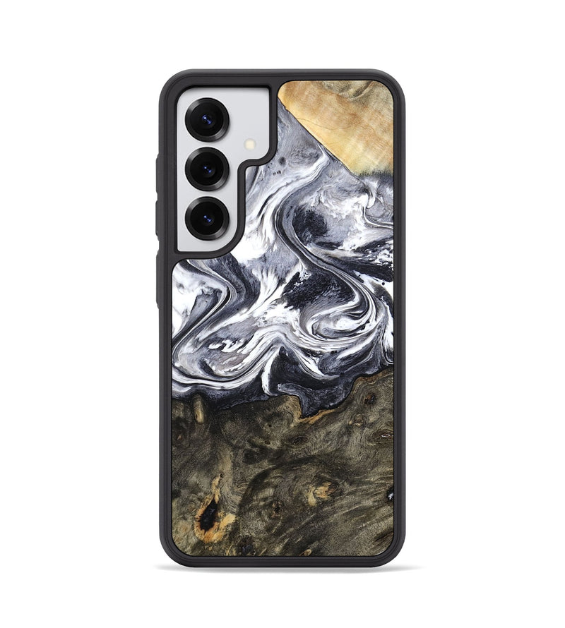 Galaxy S25 Wood Phone Case - Latrell (Black & White, 800751)