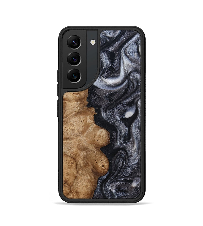 Galaxy S22 Wood Phone Case - Glen (Black & White, 800754)