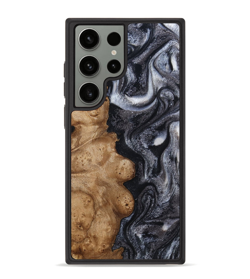 Galaxy S23 Ultra Wood Phone Case - Glen (Black & White, 800754)