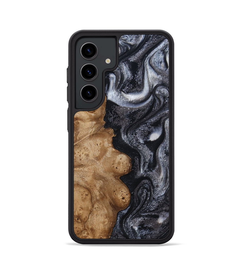 Galaxy S24 Wood Phone Case - Glen (Black & White, 800754)