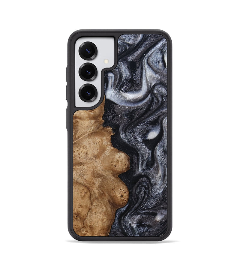 Galaxy S25 Wood Phone Case - Glen (Black & White, 800754)