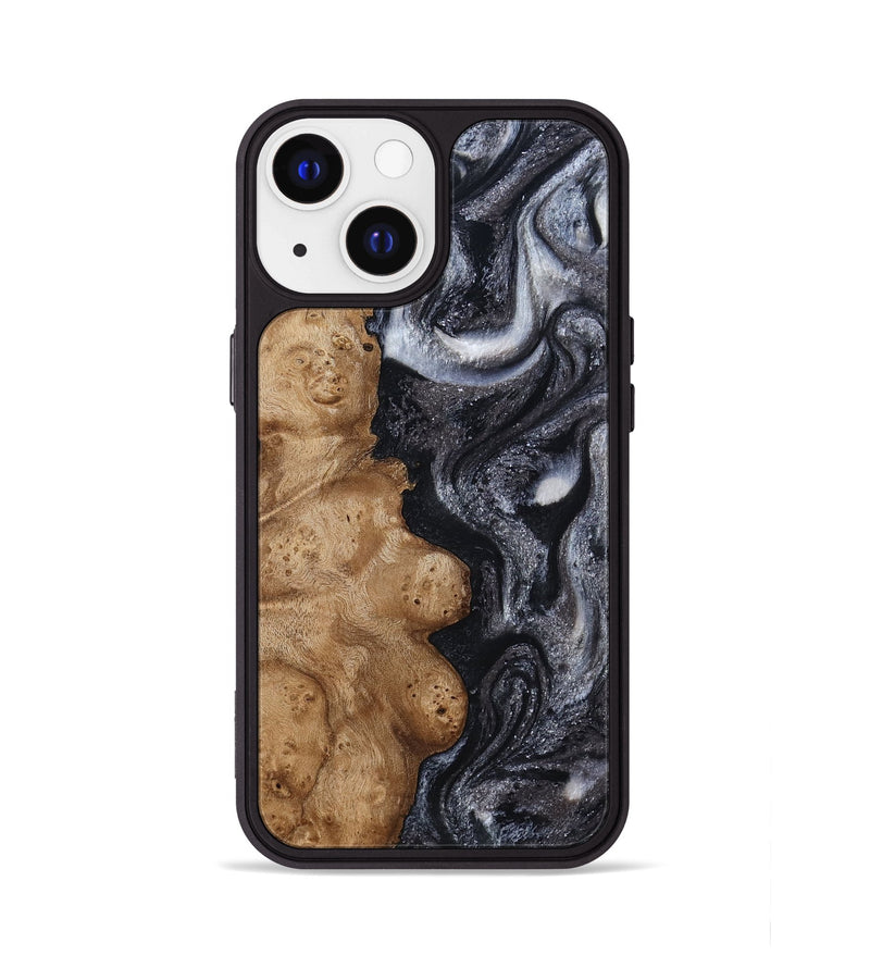 iPhone 13 Wood Phone Case - Glen (Black & White, 800754)