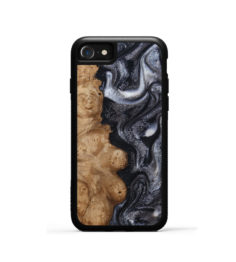 iPhone SE Wood Phone Case - Glen (Black & White, 800754)