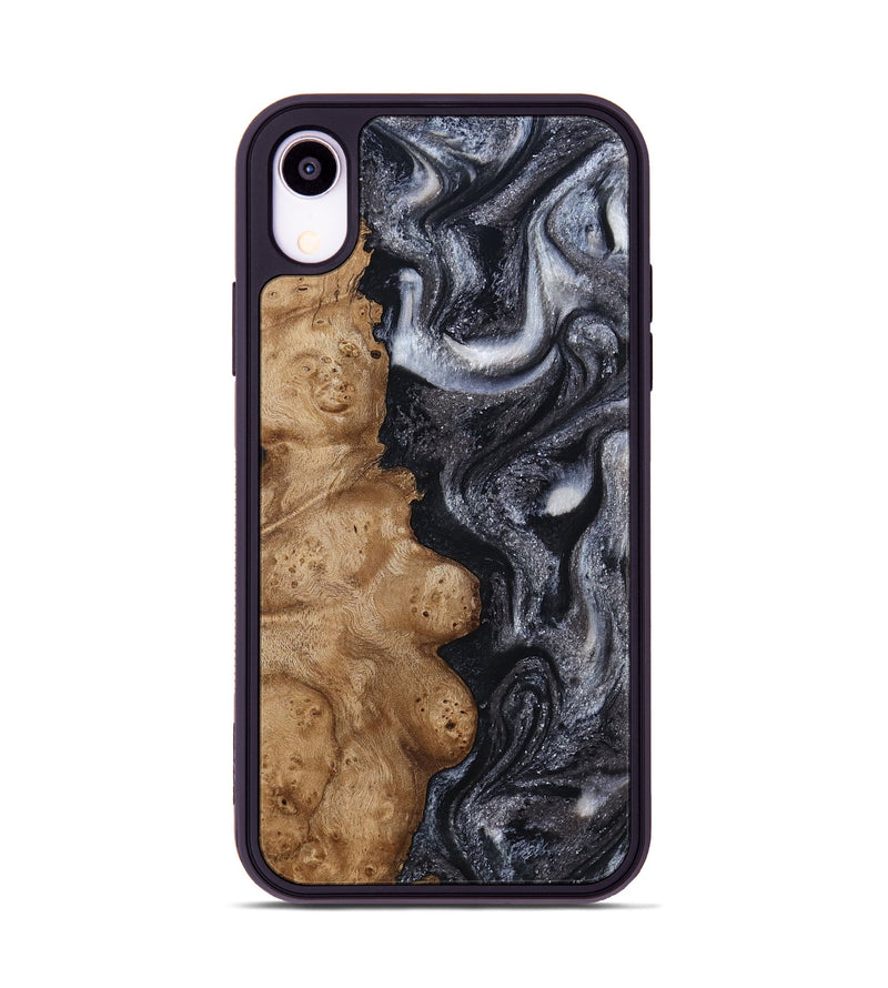 iPhone Xr Wood Phone Case - Glen (Black & White, 800754)