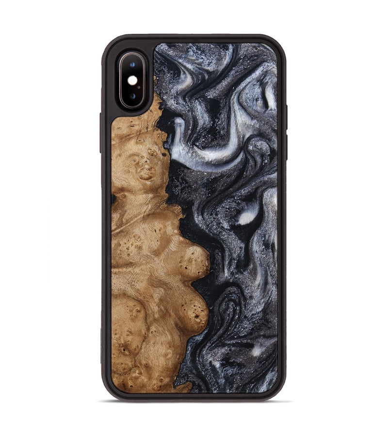 iPhone Xs Max Wood Phone Case - Glen (Black & White, 800754)