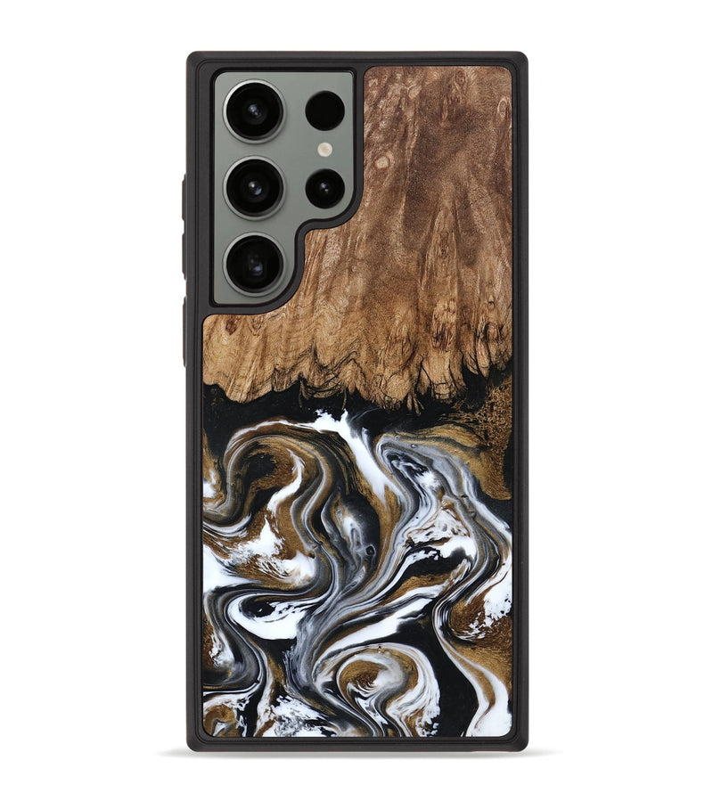 Galaxy S23 Ultra Wood Phone Case - Jerry (Black & White, 800755)