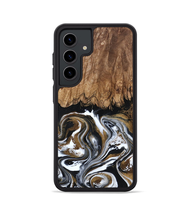 Galaxy S24 Wood Phone Case - Jerry (Black & White, 800755)