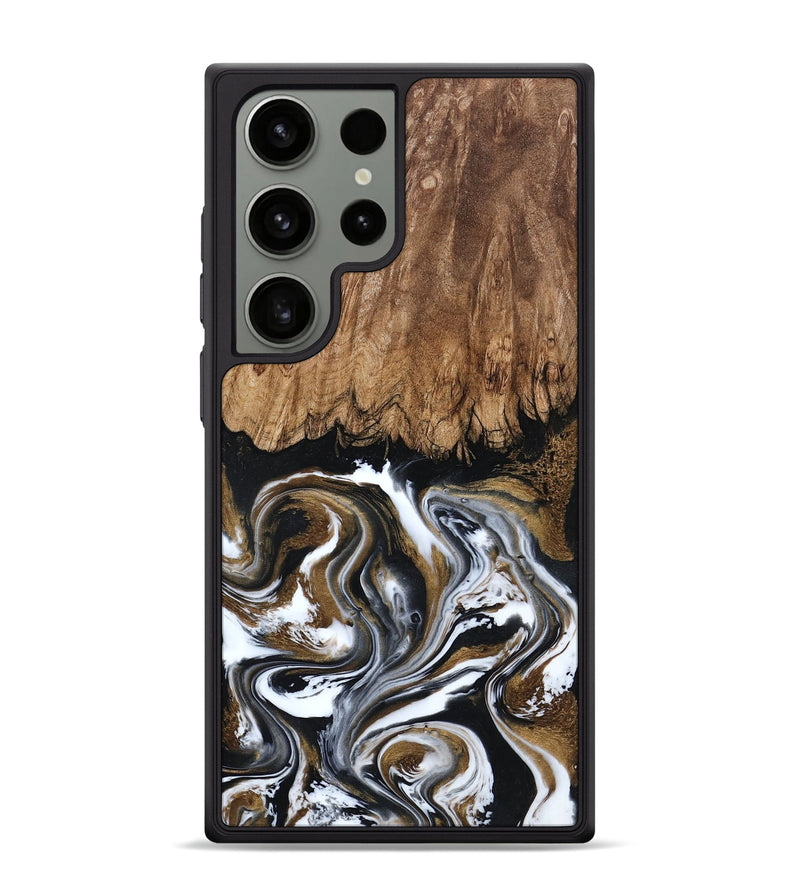 Galaxy S24 Ultra Wood Phone Case - Jerry (Black & White, 800755)